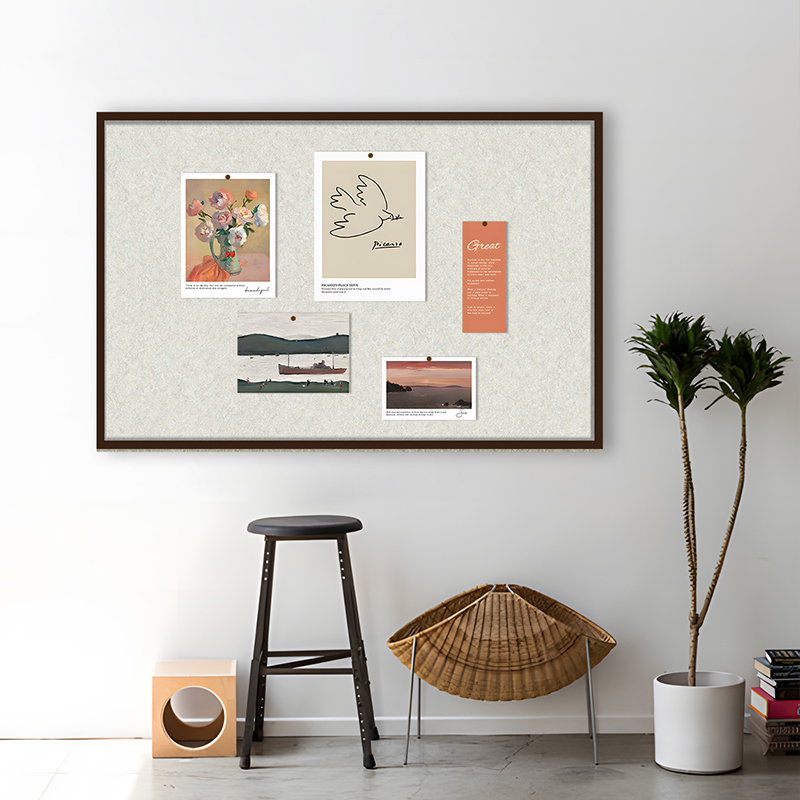 毛毡板墙贴照片墙免打孔留言板记事板软木板挂墙展示板背景板墙板