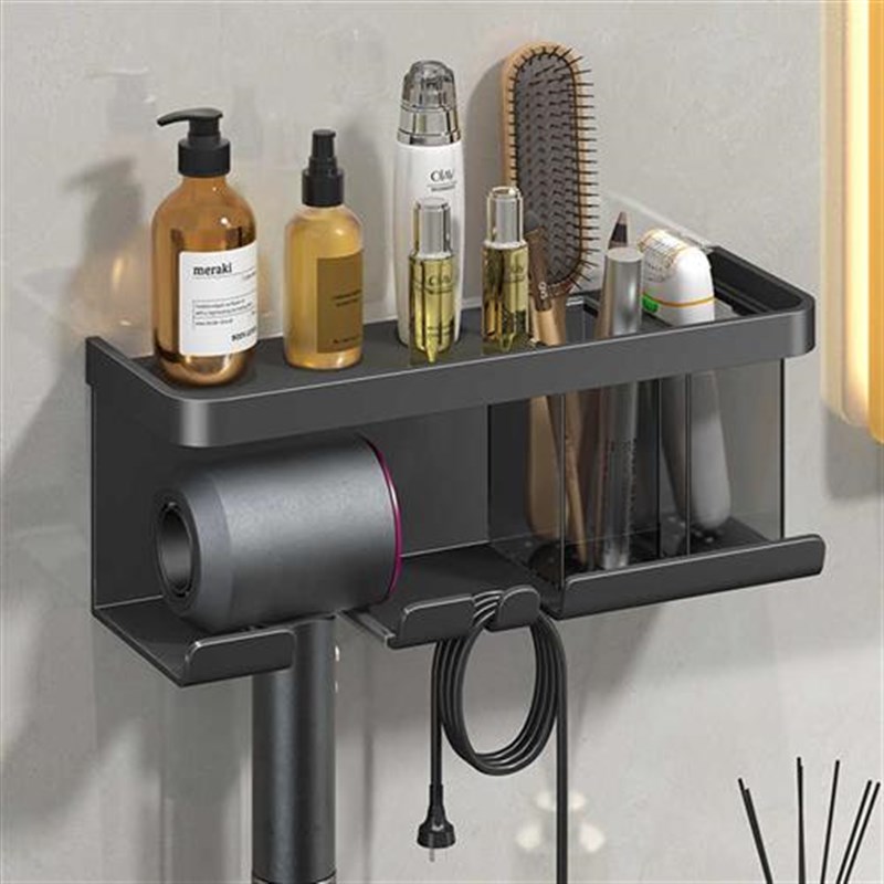 新款吹风机置物架徕芬免打孔卫生间收纳风筒支架电吹风浴室挂架壁