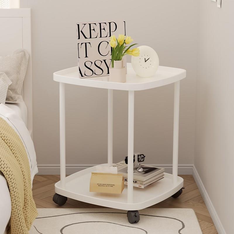 床边小桌子可移动沙发边简易家用迷你置物架卧室带轮床头边桌