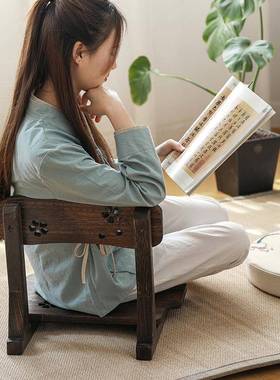 0A飘窗矮实木小款椅子TT-001家用靠背久坐服凳椅子阳台休闲舒矮榻榻米椅
