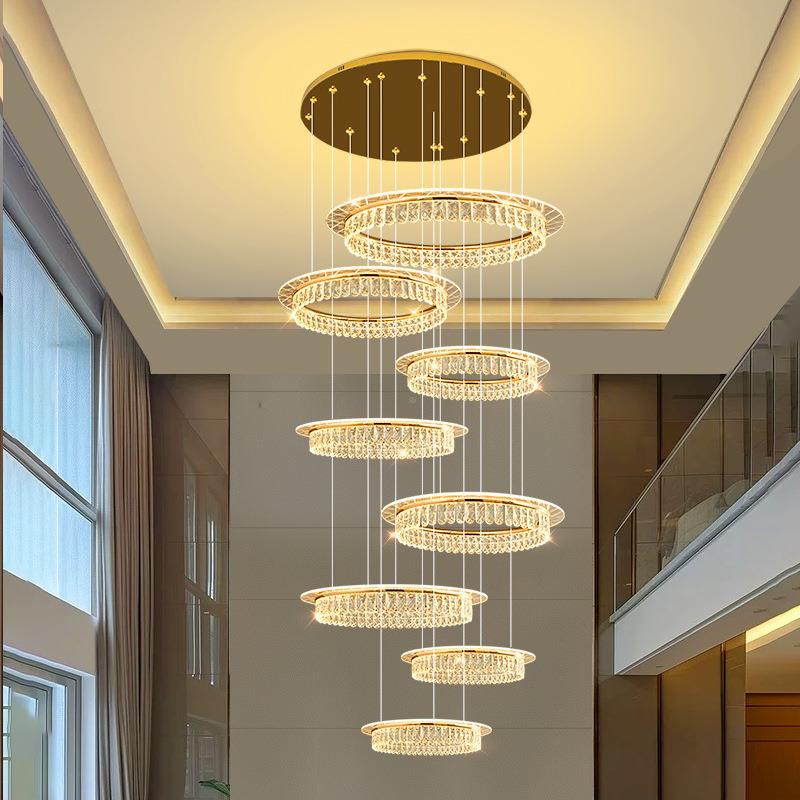 意大利793奢全铜客厅灯轻款后现代简吊约餐厅卧室2025新套水晶灯