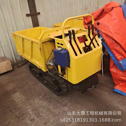 t山地果园手扶式履功带运输车小型多能手扶履带输车0.8运搬运机