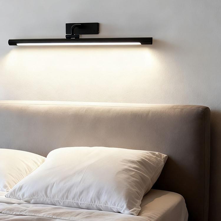 跨一境简约镜控前灯无须JQ-3301拉柜线镜灯遥键三色亮光壁灯床头