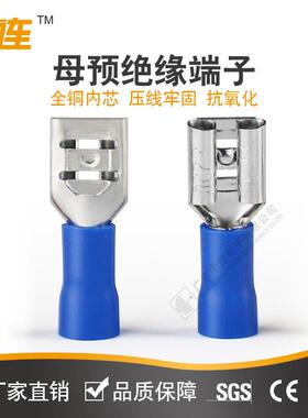 1.252-110/187//250冷压母预绝缘接线端ALD子2.8/4.8./63插簧头