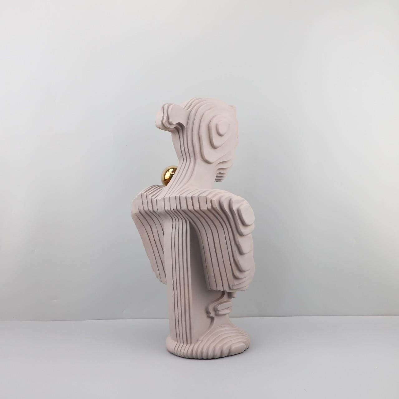 现代雕简约树厅脂切形女板人物艺术塑摆件样0933房客卧室玄关家居