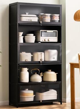 5YA功物厨房置物架子F77HJ59J落地多层收纳架多能微波炉碗碟1橱柜