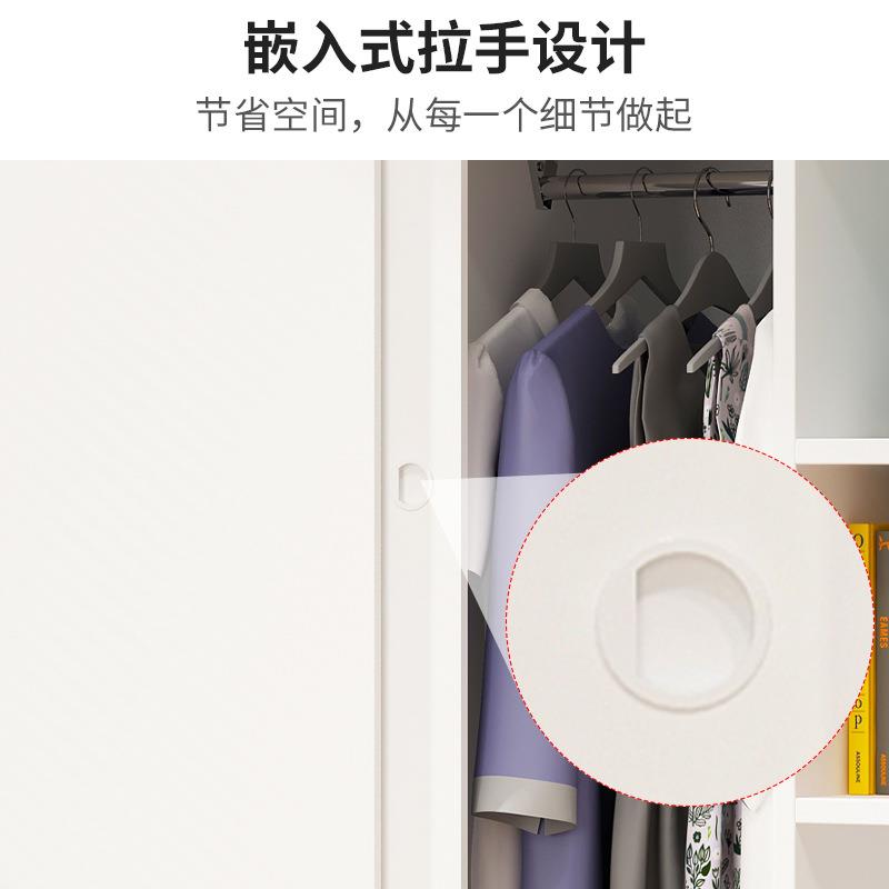 小J^推拉门衣卧柜家用室出租房屋用简易组装户型米1实木衣lg06232
