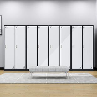 锈不钢拆 柜窄边更衣柜多色员工宿舍衣简装 czgyg钢办制更衣拆装