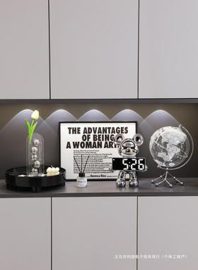 轻奢入户玄关收摆高客厅家居装饰品电视酒柜餐边20240223柜钥匙纳