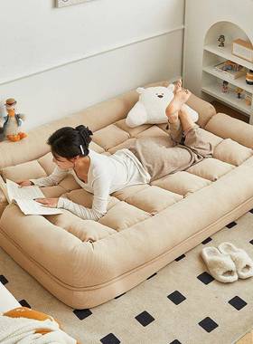 人狗懒窝人沙发可ZRN躺可睡榻榻米类人双卧室小沙发网红可折叠沙