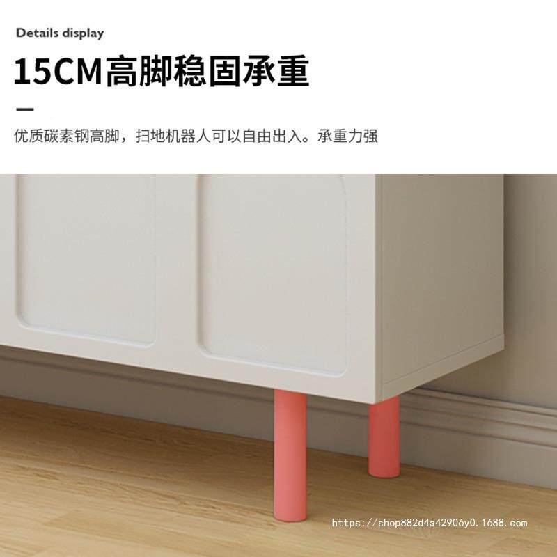 奶油MPF风电视柜几体色组合简茶约现代法式小户型实木白电视柜一