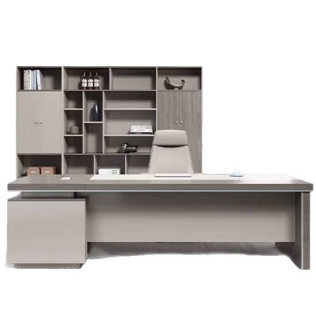 办公桌老板桌简约现代桌椅组合大班台加厚轻奢老板总裁经理主新品