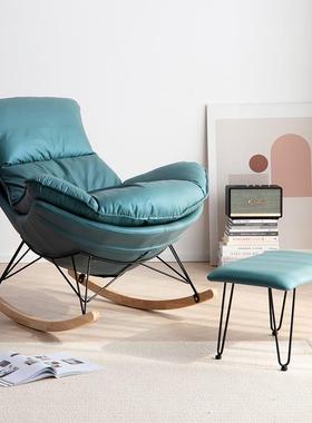 网红摇懒KHC人摇休闲躺椅厂家奢直椅销轻摇椅客厅午睡阳台单人沙