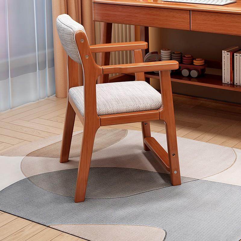 实木靠童小儿升降椅可调节中学生写字椅家用宝宝餐21椅凳带扶手背