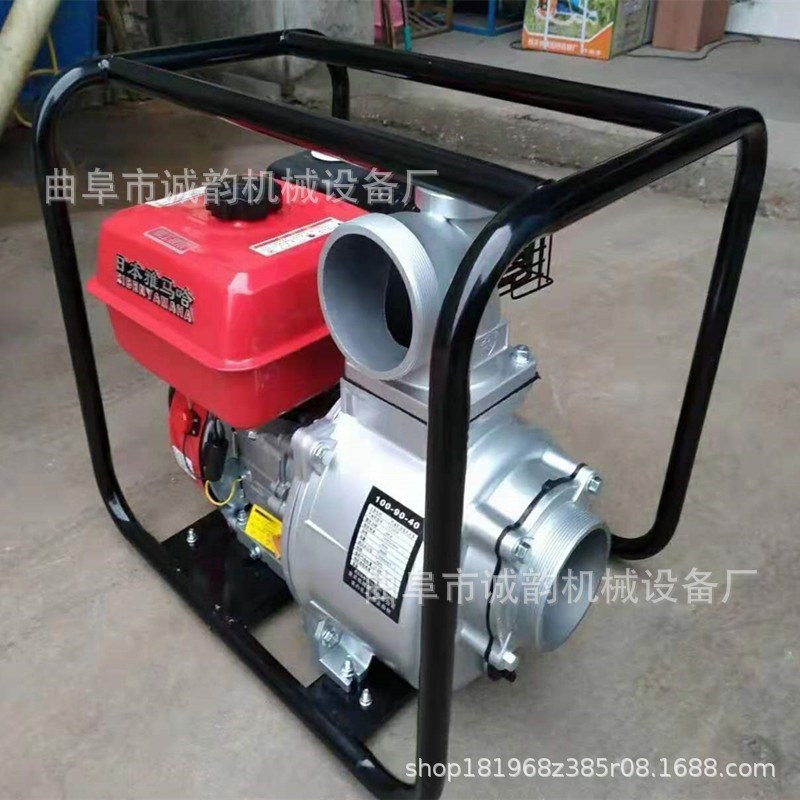 抽水机农用排g水3寸4寸汽x油抽水机排污水泵小型灌溉高扬程