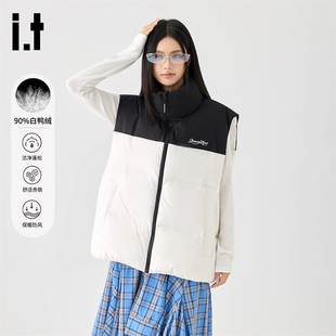it GROUNDZERO羽绒马甲2025新款今年流行爆款外穿马夹羽绒服男女