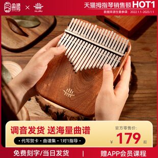 鲁儒卡拇指琴林巴琴初学者kalimba乐器女生手指钢琴21音便携式