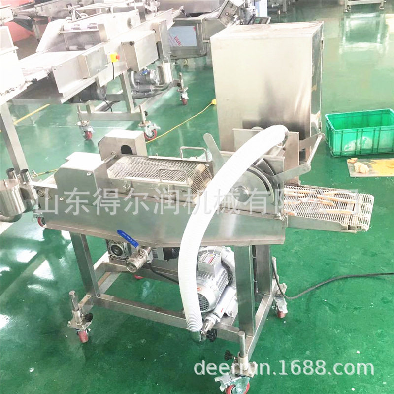 土豆饼南瓜饼上糠上粉机全自动面包上糠机连续式全自动上糠设备