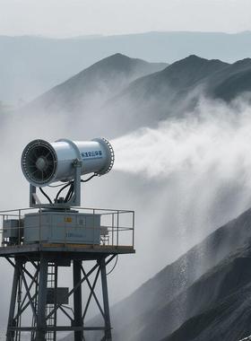 煤场堆料卸料区粉尘治理SY-50型防爆型除尘雾炮机 智能远程射雾器