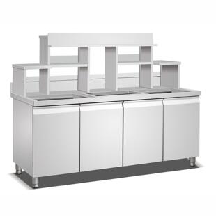 商用工作台制冰机奶茶店咖啡店厨房涉笔一站式服务