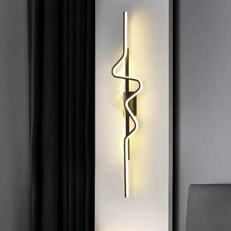 现代简约客厅沙发电视背景墙格栅壁灯卧室床头灯轻奢极简创意壁灯