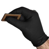 英科黑色丁晴手套家用加厚橡胶洗碗厨房耐用型丁晴一次性盒装