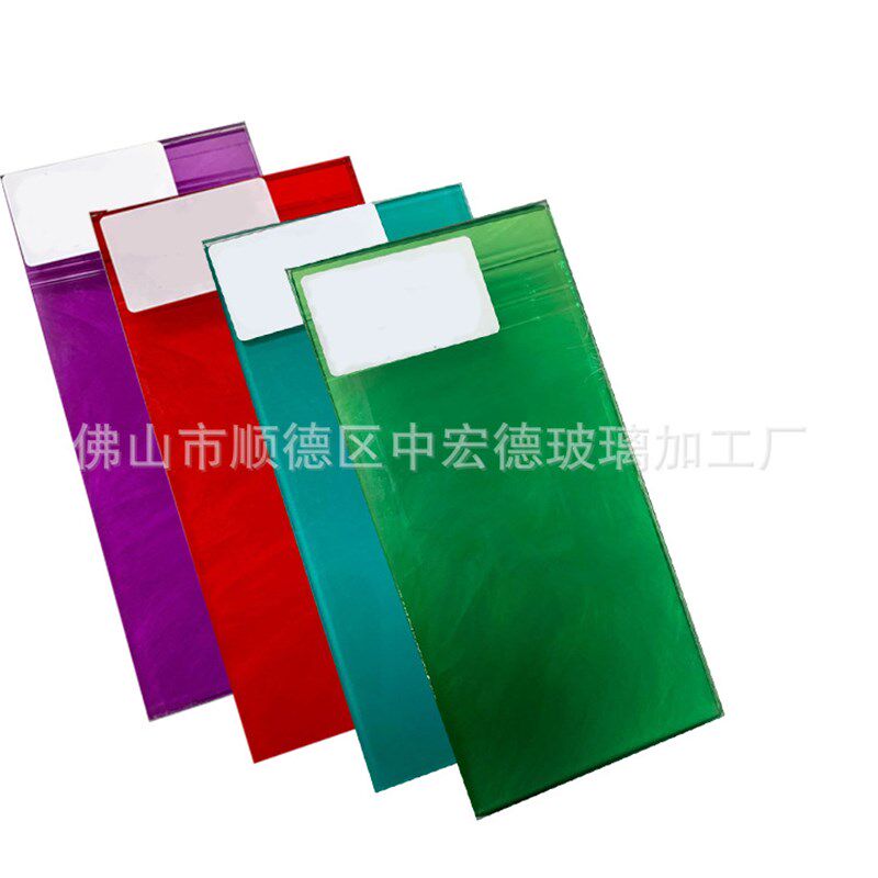 定制加工 彩色夹胶玻璃 双层夹胶钢化玻璃 色泽丰富 透明可选
