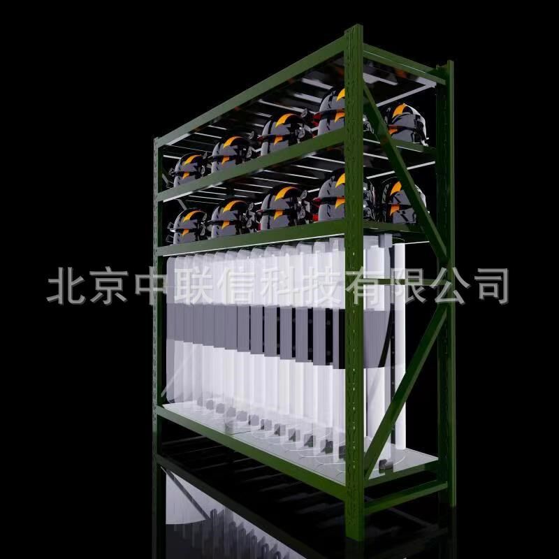 军绿色铁楸架农用工具架盾牌货架钢叉架训练器材架军绿色锹镐架
