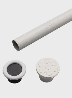 1MAP窗帘杆免打孔卧室窗帘架挂钩式4米黑色伸缩杆收缩杆升缩杆浴