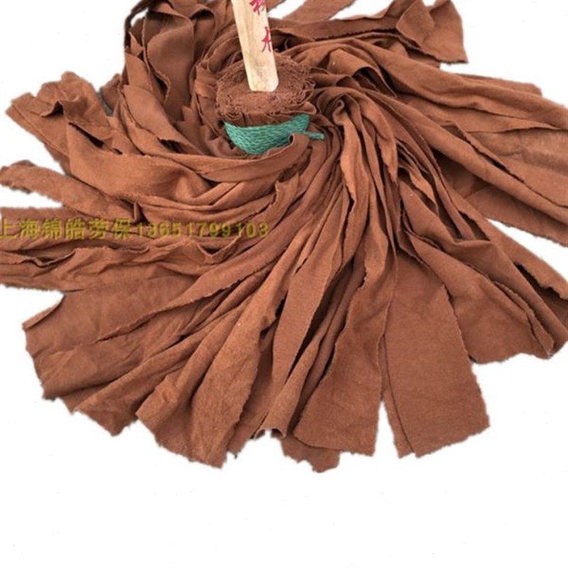 棉布家用拖把吸水老式拖布学校大堂宽拖把加大圆头手工拖把墩布条