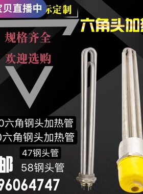 大功率DN50导热油工业水箱锅炉2寸58丝空气能电加热管棒380V 220V