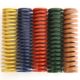 顶吉塑胶五金模具配件弹簧 黄蓝红绿茶棕弹簧压缩弹簧矩形扁线