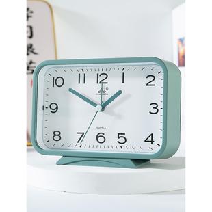 创意客厅钟表轻奢摆件高级感闹钟老人桌面时钟款 学生起床神器