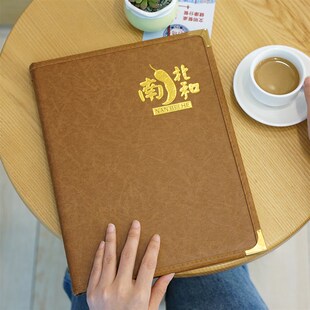 菜谱本透明菜单本6页12面活页点餐本文件夹a4N菜谱PVC菜单夹点菜