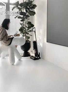 素色纯白大板f瓷砖750x1500米色粉色灰色客厅餐厅柔光微水泥地砖