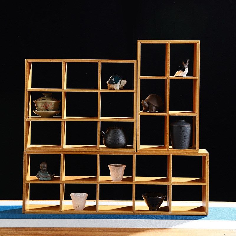 多宝格置物架竹制小号中式展示柜茶壶茶杯架小摆件博古架茶具架子,电动车/配件/交通工具,更多电动车零/配件,淘宝优惠券,粉丝福利购,淘宝优惠卷