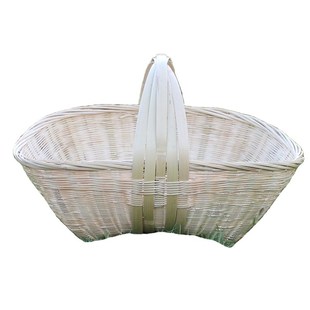 手工编织手提菜篮 大竹篮装鸡蛋篮子水果篮收P纳筐 买菜竹编篮竹