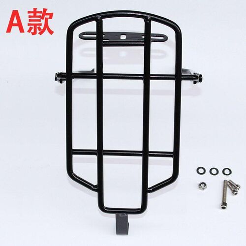 新品代驾电动折叠自行车14寸后货架行李架实心钢v/碟刹风L行尾架