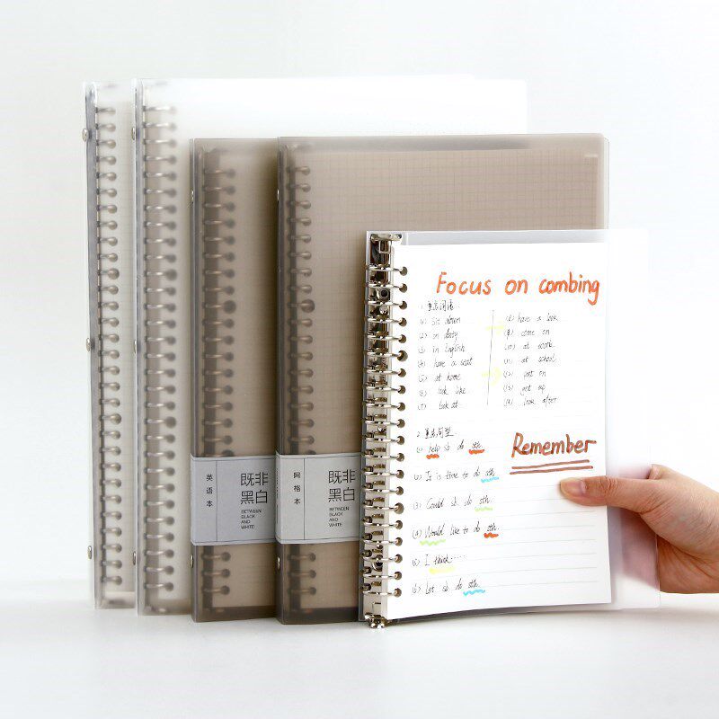 苏铁时光a5笔gi记本子活页本外B壳b5可拆卸活页夹网格记事本简