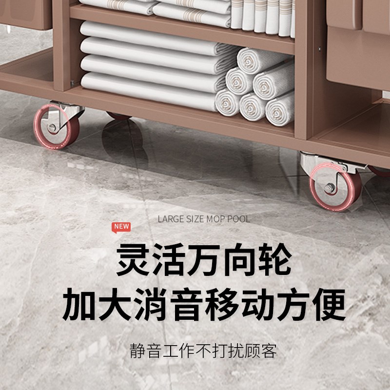 酒店布草车工作车收纳多功能清洁车宾馆客房卫生服务保洁推车
