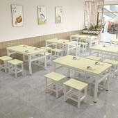 快餐桌饭商用餐饮店椅家用简员工小吃约店早OQC餐店食堂店大排档