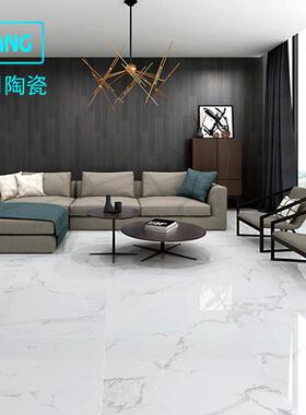 黄色亮光镜面客餐见下列厅板砖800X暖800通体大理石地房间面纹理