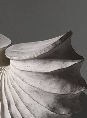 简奢约创意软饰脂品轻几装何树摆件样板房间售VDV楼处电视柜艺术