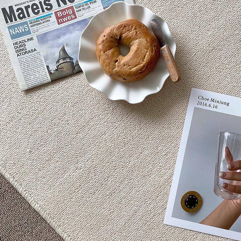 素色地毯公WDIQQRGS室铺办水全泥地直铺大面积接纯色拍照背景毯直