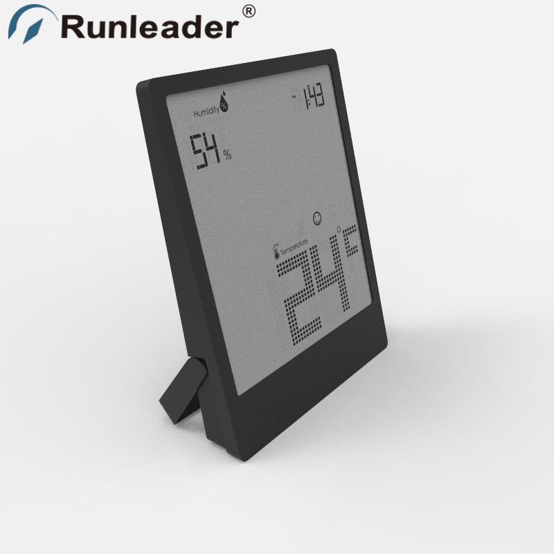 厂家直供LCD大数字子显441示时温间温屏湿度计室内外电度湿度计