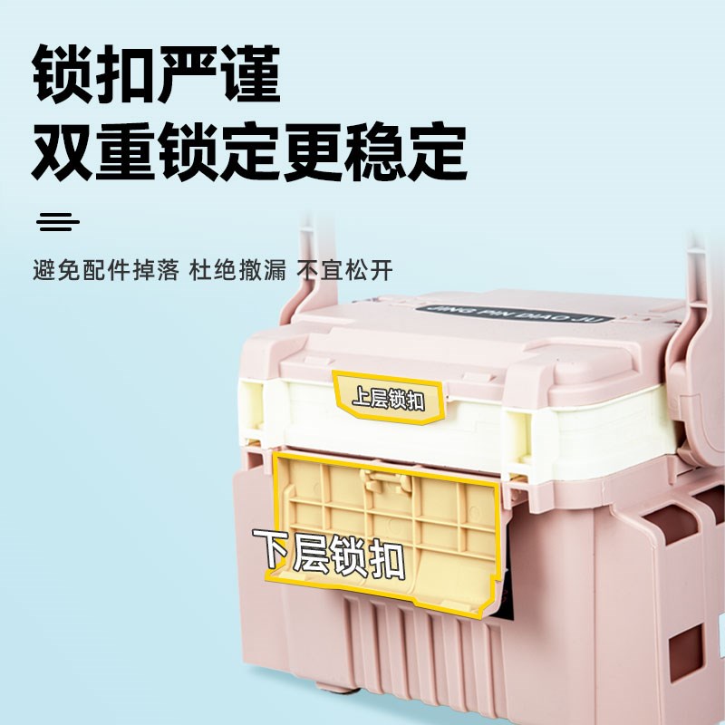 2025新款便携插杆路亚箱大容量海钓箱收纳盒户外竞技X多功能收纳