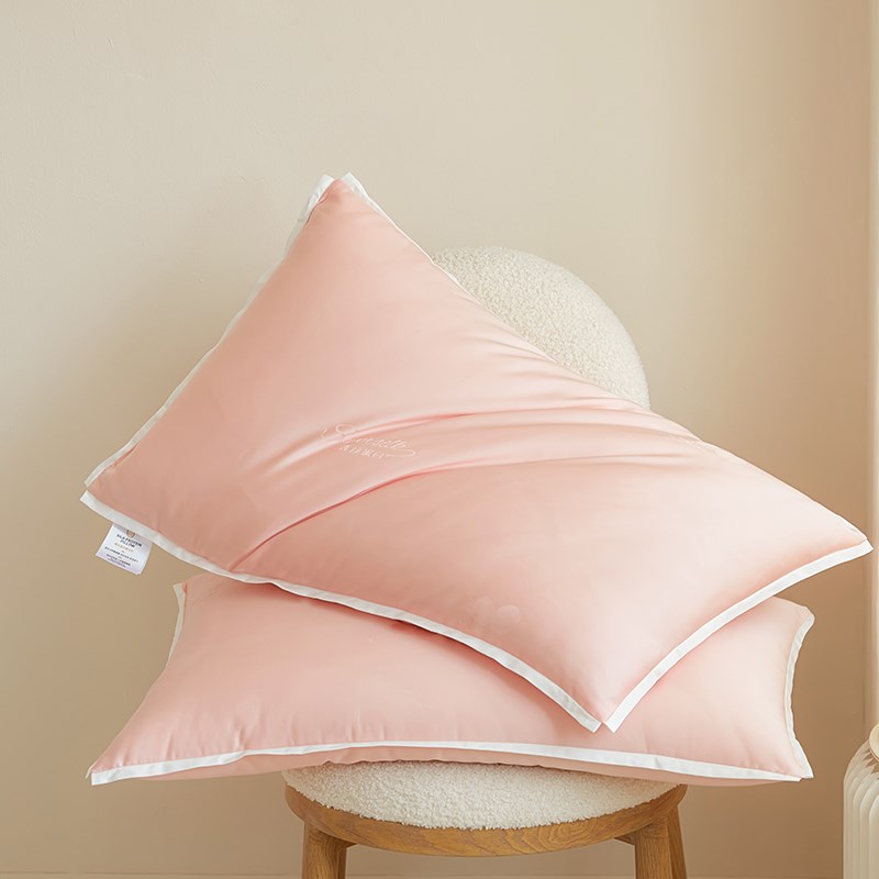 超柔软蚕丝枕芯护颈椎低枕成x人家用矮枕助睡眠单人薄枕头一对拍2