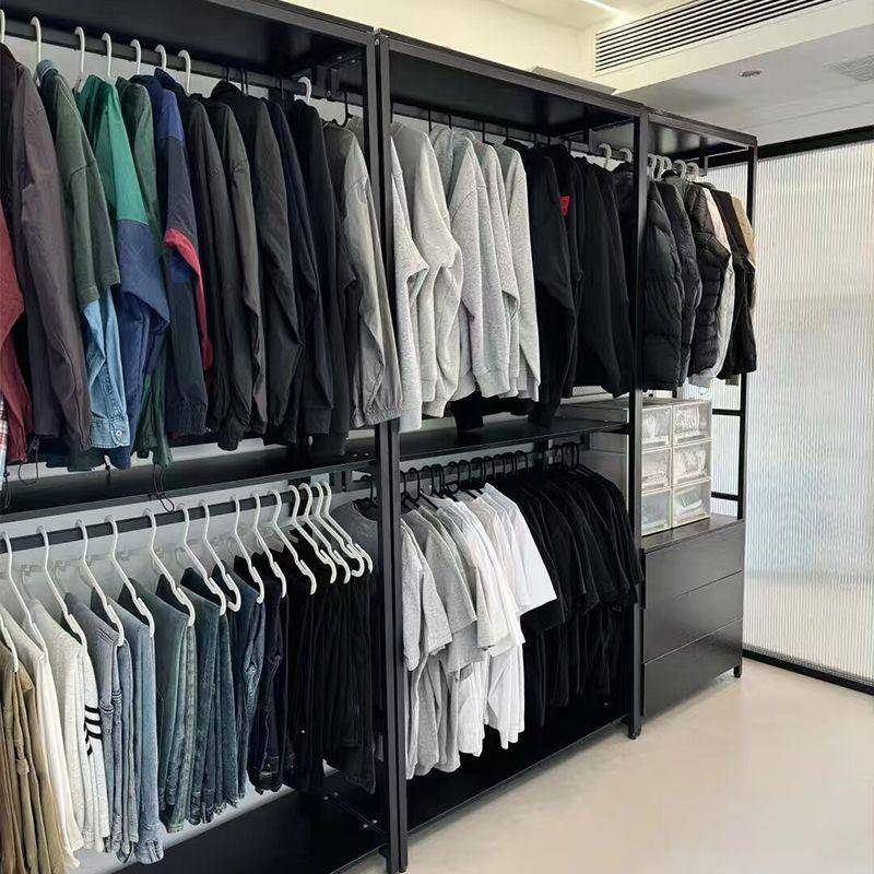 艺家用步式金WVV属衣柜卧室帽架落地挂衣架衣入衣帽间组合立式铁