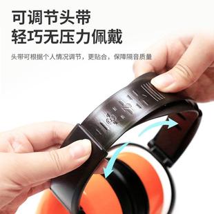 头式 d戴B 003折叠头戴耳罩橙色SNR31式 君御H8003H8