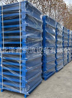 可定车栈板钢托轻型QSW铁叉盘四面进叉托全铺仓库货盘架铁钢制